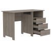 Jacksonville 3 Drawers Computer Desk with Open Storage Cabinet