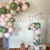 Theme Party Balloon Tower for Girl's Jungle Forest Birthday Party Decorations Pink Balloons DIY Supplies a set