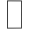 Firewood Rack Matt Black 43.3"x11"x84.3" Steel