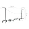 Firewood Rack Anthracite 141.7"x13.8"x47.2" Steel