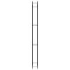 Firewood Rack Matt Black 43.3"x11"x122.8" Steel