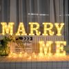 Marry Me Decorative Plastic LED Marquee Letter Light for Valentines Day