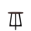 Minimalist Retro End Table, Brown, 22.5"x22.5"x23.6"