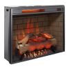 28inch Infrared Electric Fireplace Insert, Touch Panel Home Decor Heater, Smokeless Firebox With Trim Kit