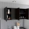 Sitka Wall Cabinet, Two Spacious Divisions, Four Doors