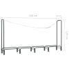 Firewood Rack Anthracite 94.5"x13.8"x47.2" Steel