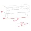 Hamburg TV Stand For TV´s up 60", Four Legs, Three Open Shelves