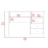 Jacksonville 3 Drawers Computer Desk with Open Storage Cabinet