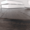 Minimalist Retro End Table, Brown, 22.5"x22.5"x23.6"