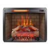 28inch Infrared Electric Fireplace Insert, Touch Panel Home Decor Heater, Smokeless Firebox With Trim Kit