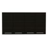 Sitka Wall Cabinet, Two Spacious Divisions, Four Doors