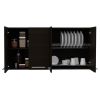Sitka Wall Cabinet, Two Spacious Divisions, Four Doors