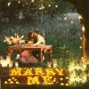 Marry Me Decorative Plastic LED Marquee Letter Light for Valentines Day