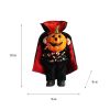 Halloween Headless Doll Halloween Gnome with Pumpkin and Vampires Cloak for Halloween Decorations