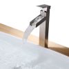 New Single Handle Bathroom Faucets - Single Hole Bathroom Vessel Faucet for Sink 1 Hole, Waterfalll Bathroom Vessel Sink Faucets