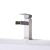 Single Handle Bathroom Faucets - Single Hole Bathroom Vessel Faucet for Sink 1 Hole, Waterfalll Bathroom Vessel Sink Faucets