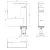 Single Handle Bathroom Faucets - Single Hole Bathroom Vessel Faucet for Sink 1 Hole, Waterfalll Bathroom Vessel Sink Faucets