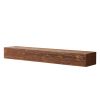 72" Rustic Wood Fireplace Mantel,Wall-Mounted & Floating Shelf for Home Decor